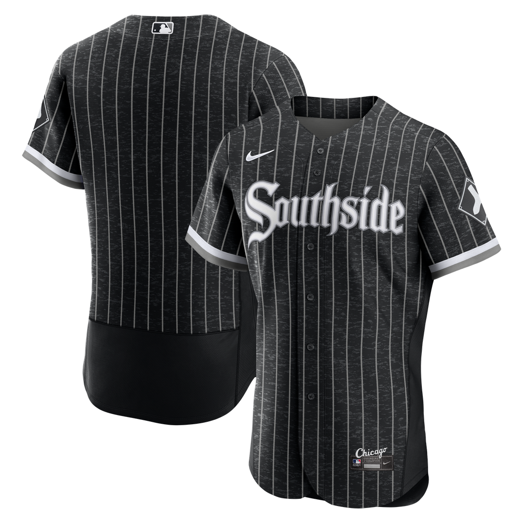 Men's Chicago White Sox Black Alternate MLB Baseball Jersey - view 2