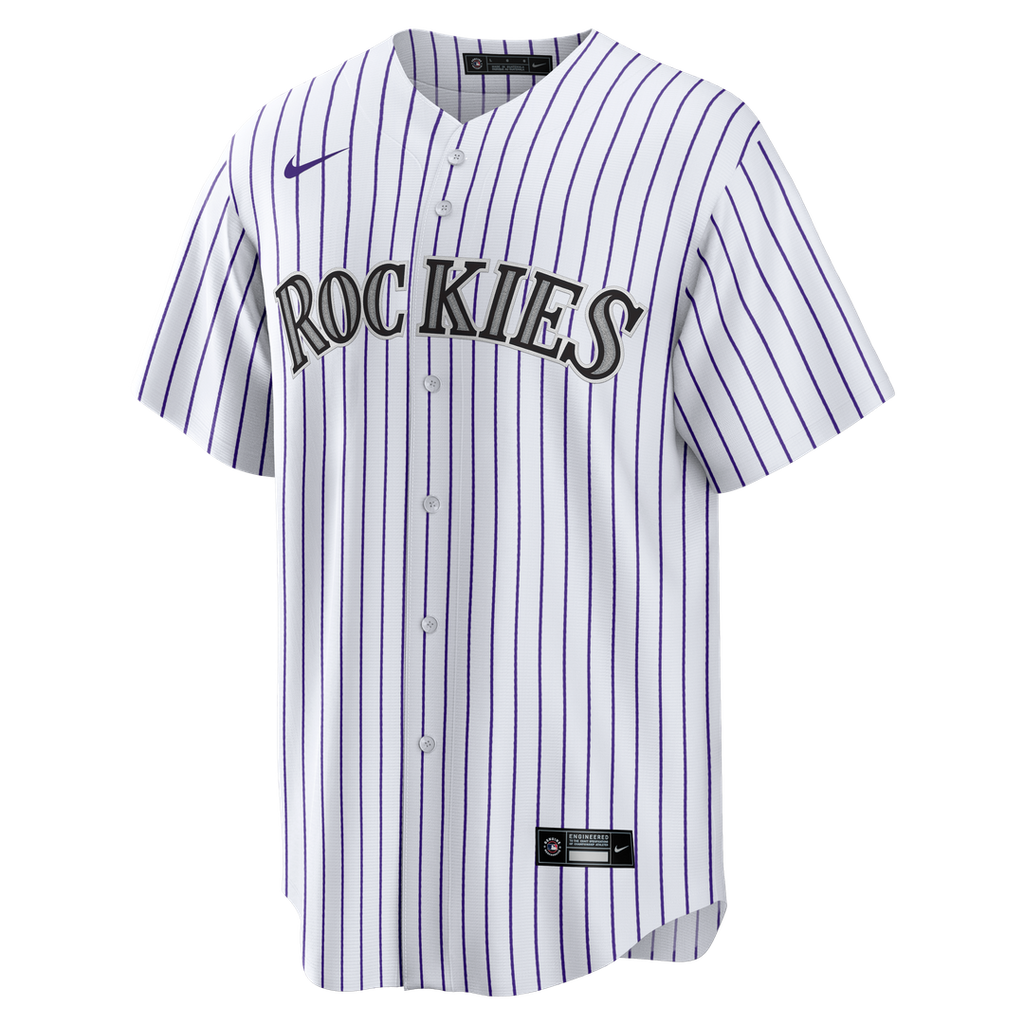 Men's Colorado Rockies Matt Holliday White Home Retired Player Replica MLB Baseball Jersey - view 2
