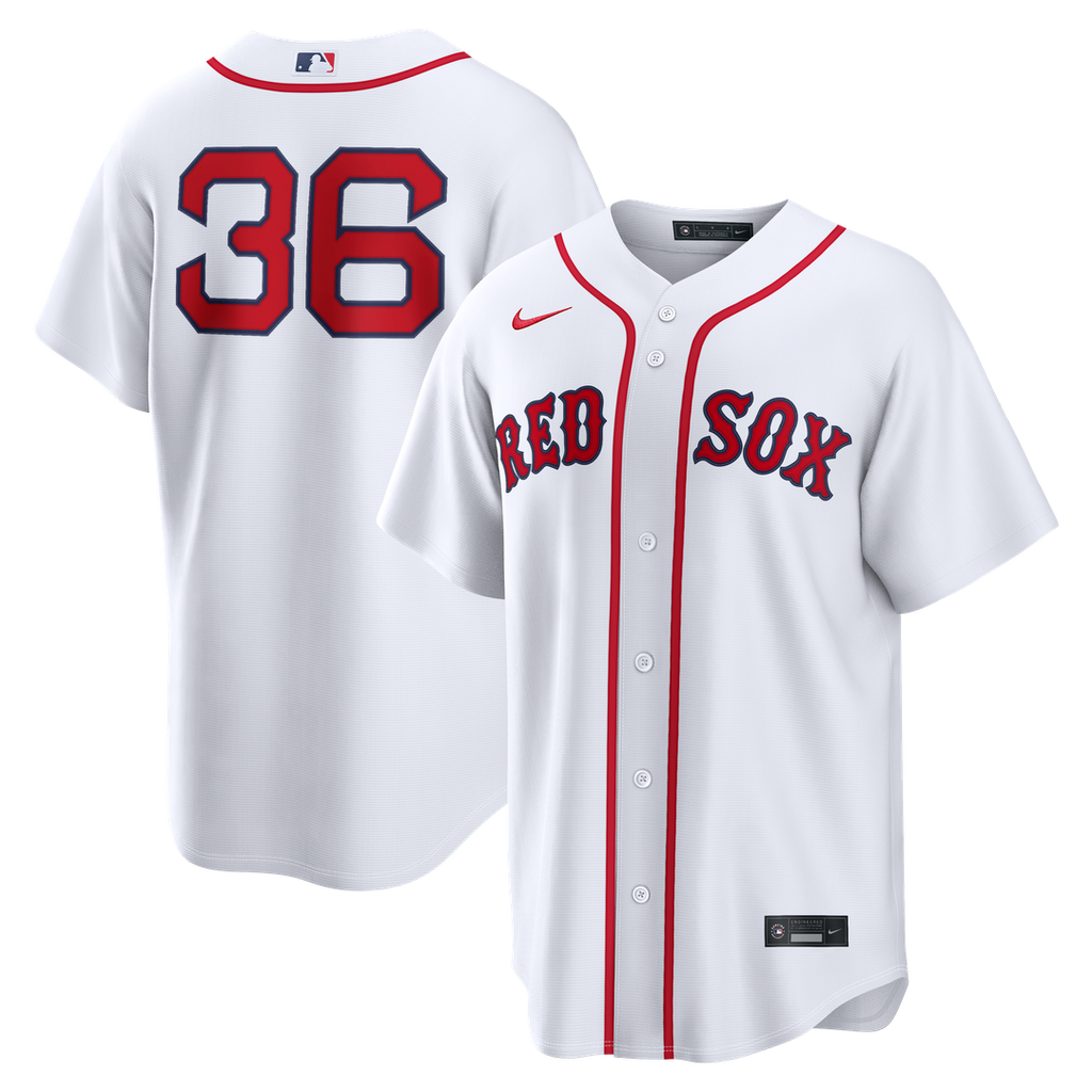 Men's Boston Red Sox Triston Casas White Home Replica MLB Baseball Jersey - view 1
