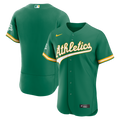 Men's Athletics Green Alternate Sponsor Patch MLB Baseball Jersey - view 1