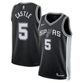 Unisex Stephon Castle San Antonio Spurs Icon Swingman NBA Basketball Jersey - Black - view 1