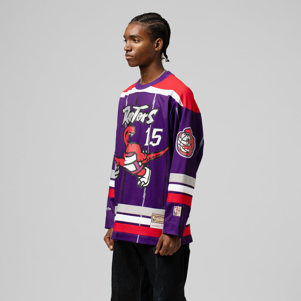 Unisex Unisex Vince Carter Purple Toronto Raptors Maxxed Out Fashion Hockey NBA Basketball Jersey - view 2