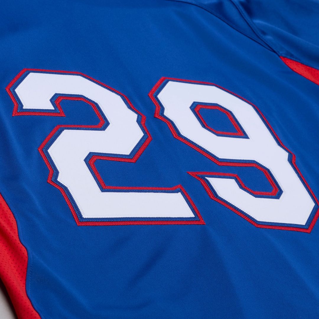 Men's Texas Rangers Adrian Beltre Royal Cooperstown Mesh Batting Practice Button-Up MLB Baseball Jersey - view 6