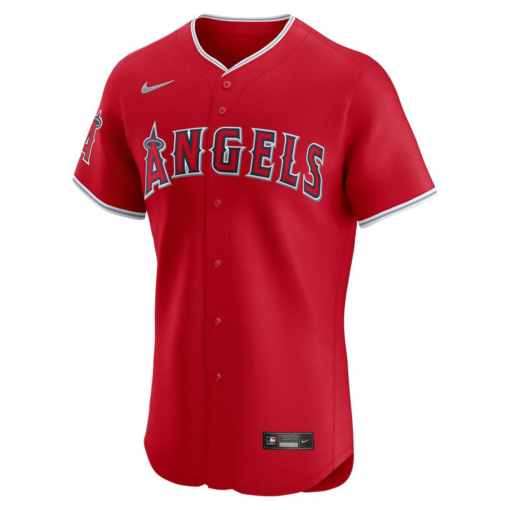 Men's Los Angeles Angels Red Alternate Elite MLB Baseball Jersey - view 2