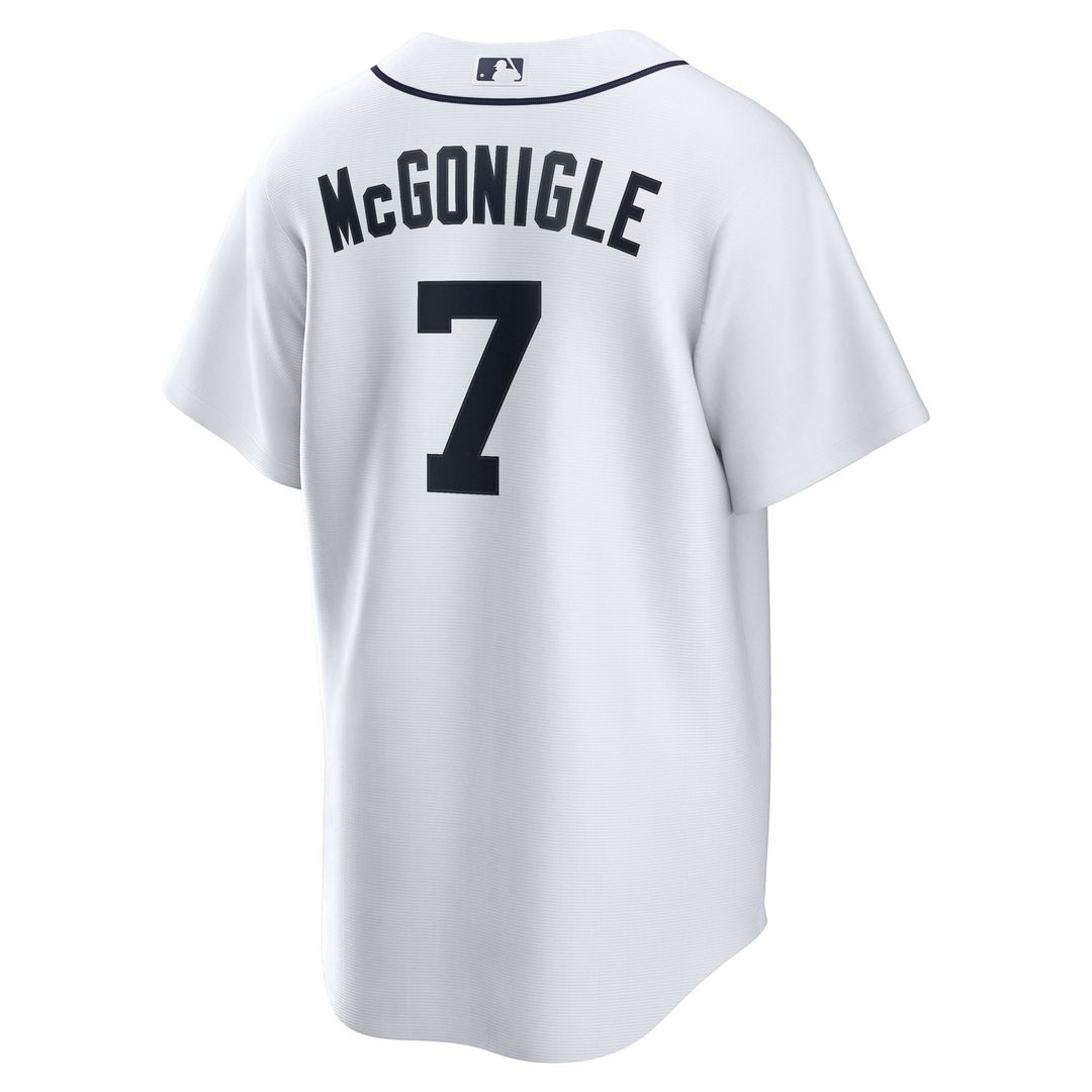 Men's Detroit Tigers Kevin McGonigle White Home Replica MLB Baseball Jersey - view 3