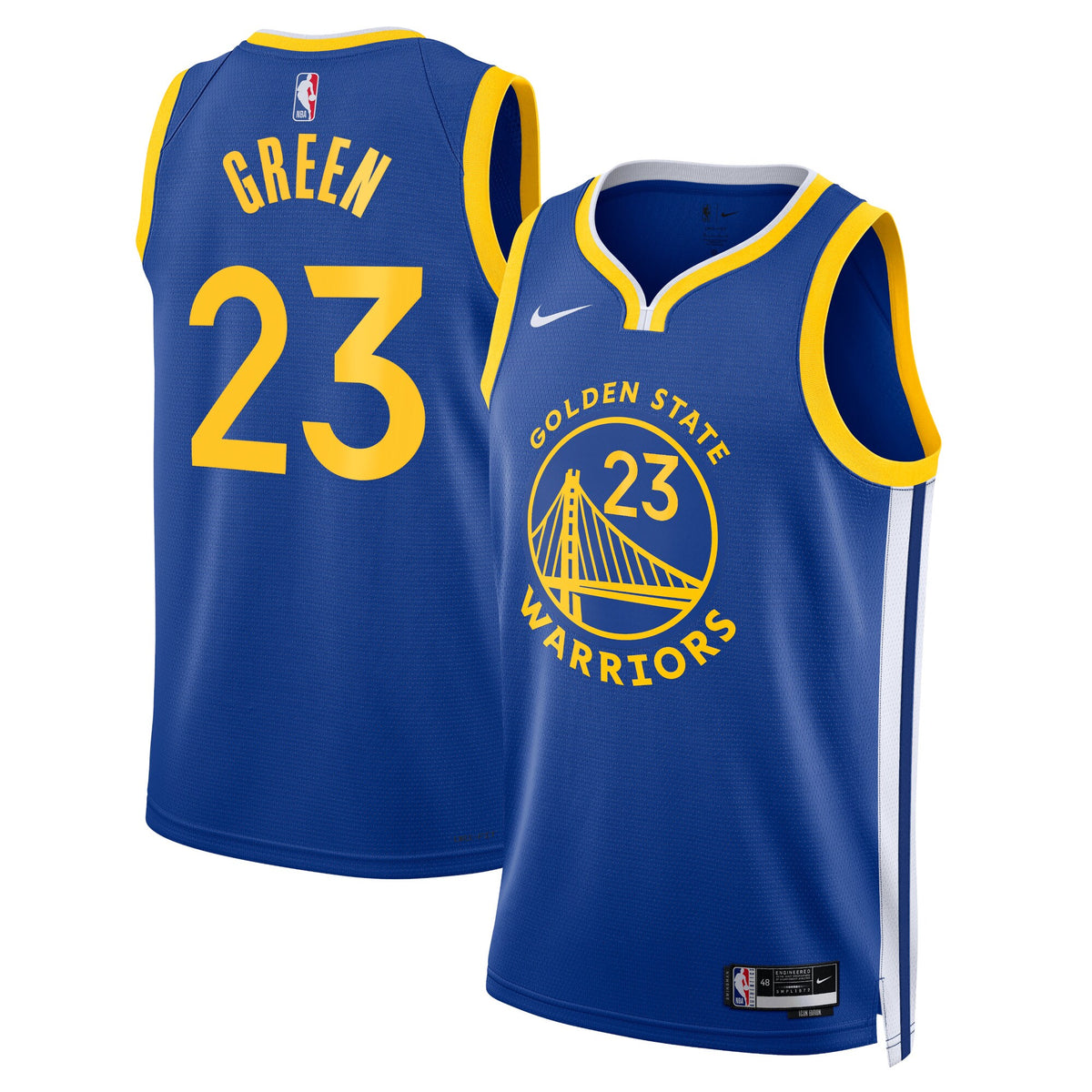 Unisex Golden State Warriors Icon Edition Swingman NBA Basketball Jersey - Royal - Draymond Green - view 1
