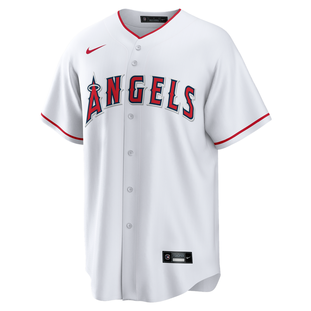 Men's Los Angeles Angels Nolan Ryan White Home Retired Player Replica MLB Baseball Jersey - view 2