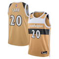 Unisex Alex Sarr Washington Wizards 2025/26 City Edition Swingman NBA Basketball Jersey - Tan - view 1
