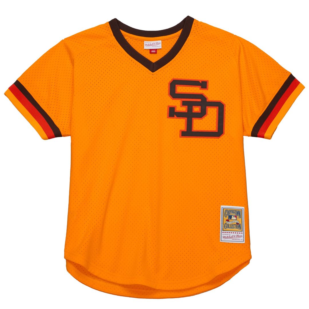 Men's San Diego Padres Tony Gwynn Gold Big & Tall Cooperstown Mesh Batting Practice MLB Baseball Jersey - view 2