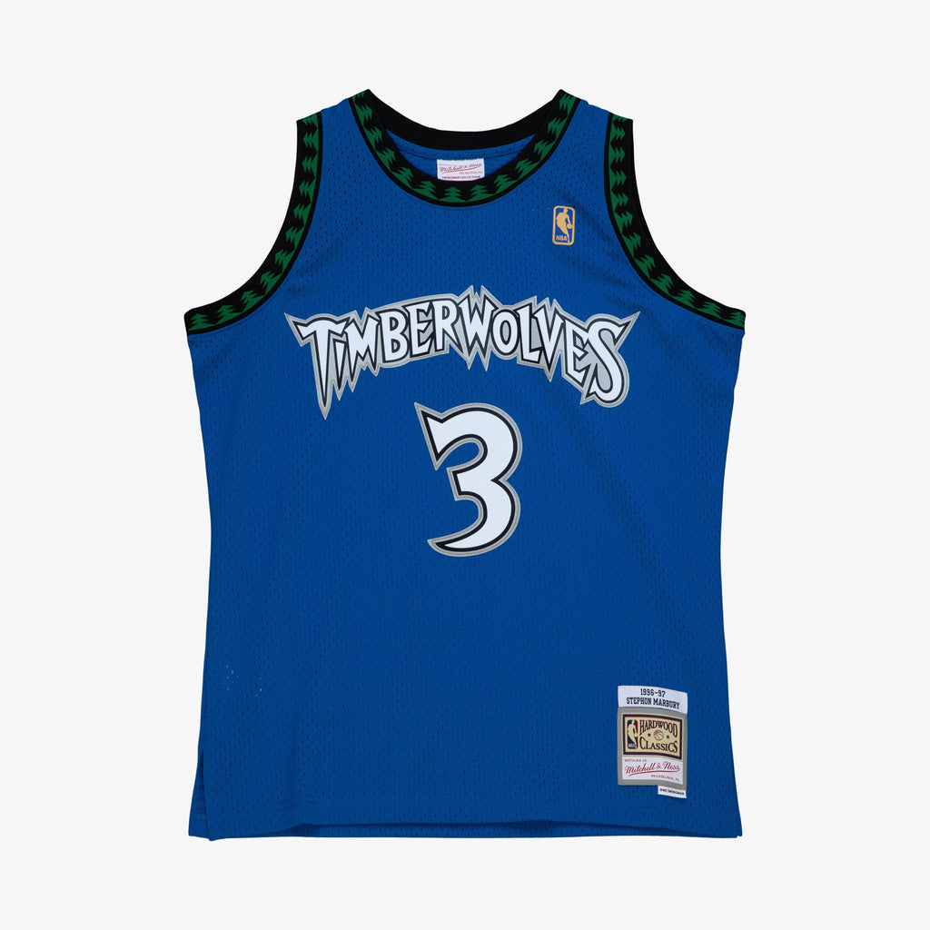 Men's Minnesota Timberwolves Stephon Marbury Alternate Swingman NBA Basketball Jersey - view 3