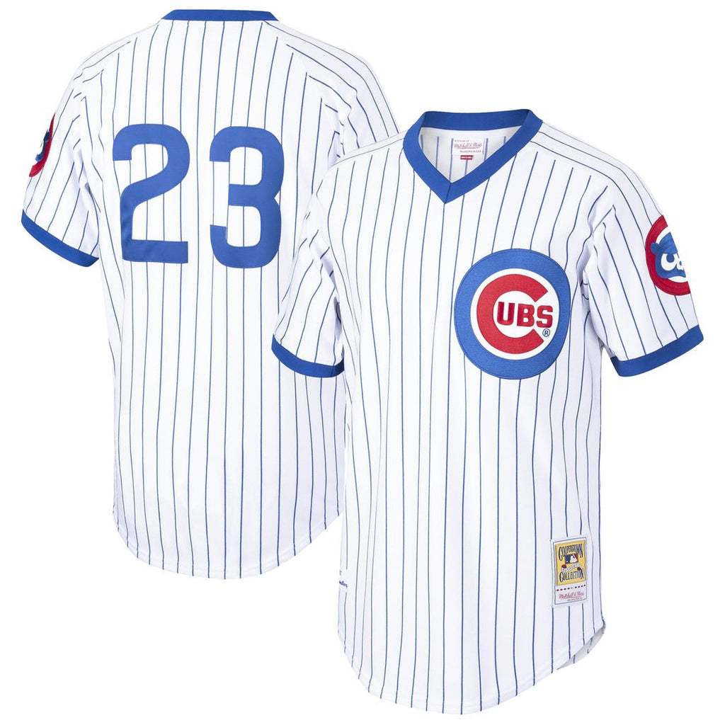Men's Chicago Cubs Ryne Sandberg White Cooperstown Collection 1987 MLB Baseball Jersey - view 1