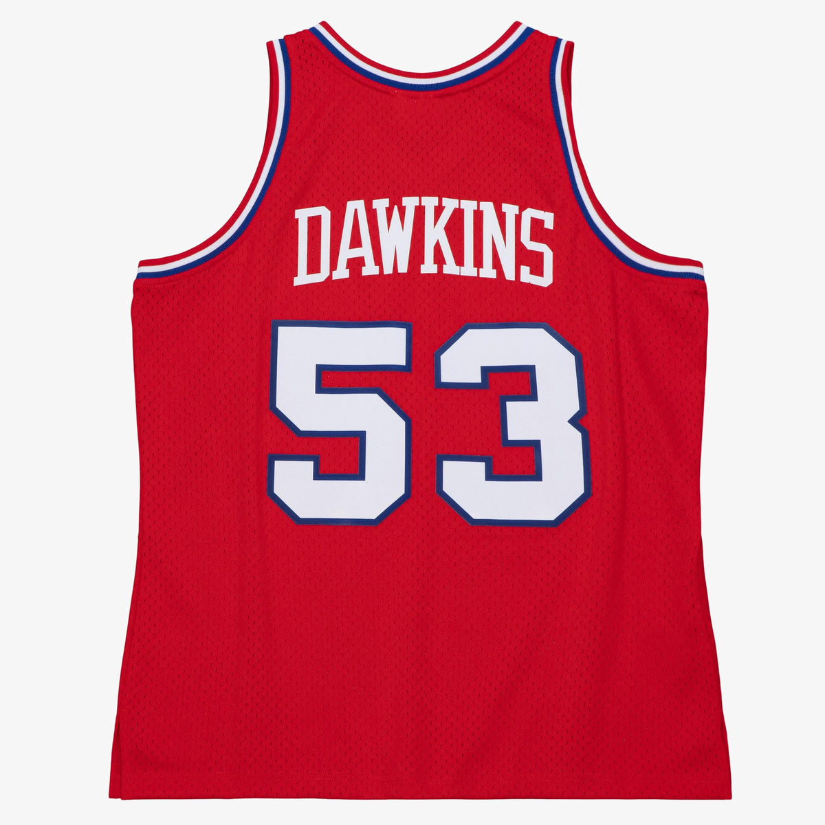 Men's Philadelphia 76ers Darryl Dawkins 1979 Dark NBA Basketball Jersey - University Red - view 4