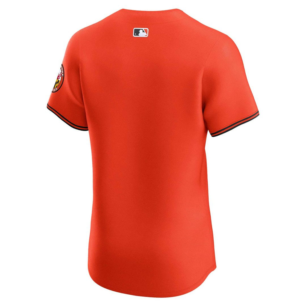 Men's Baltimore Orioles Orange Alternate Elite Patch MLB Baseball Jersey - view 3