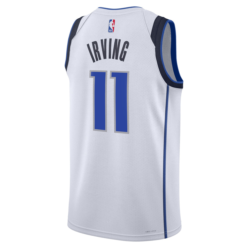 Unisex Kyrie Irving Dallas Mavericks Association Edition Swingman NBA Basketball Jersey - White - view 4