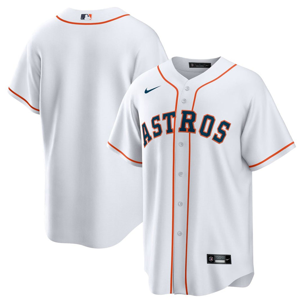 Men's Houston Astros White Home Replica MLB Baseball Jersey - view 1