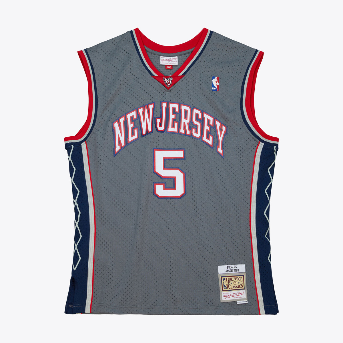 Men's New NBA Basketball Jersey Nets Swingman NBA Basketball Jersey Jason Kidd Alternate 2004 - view 2