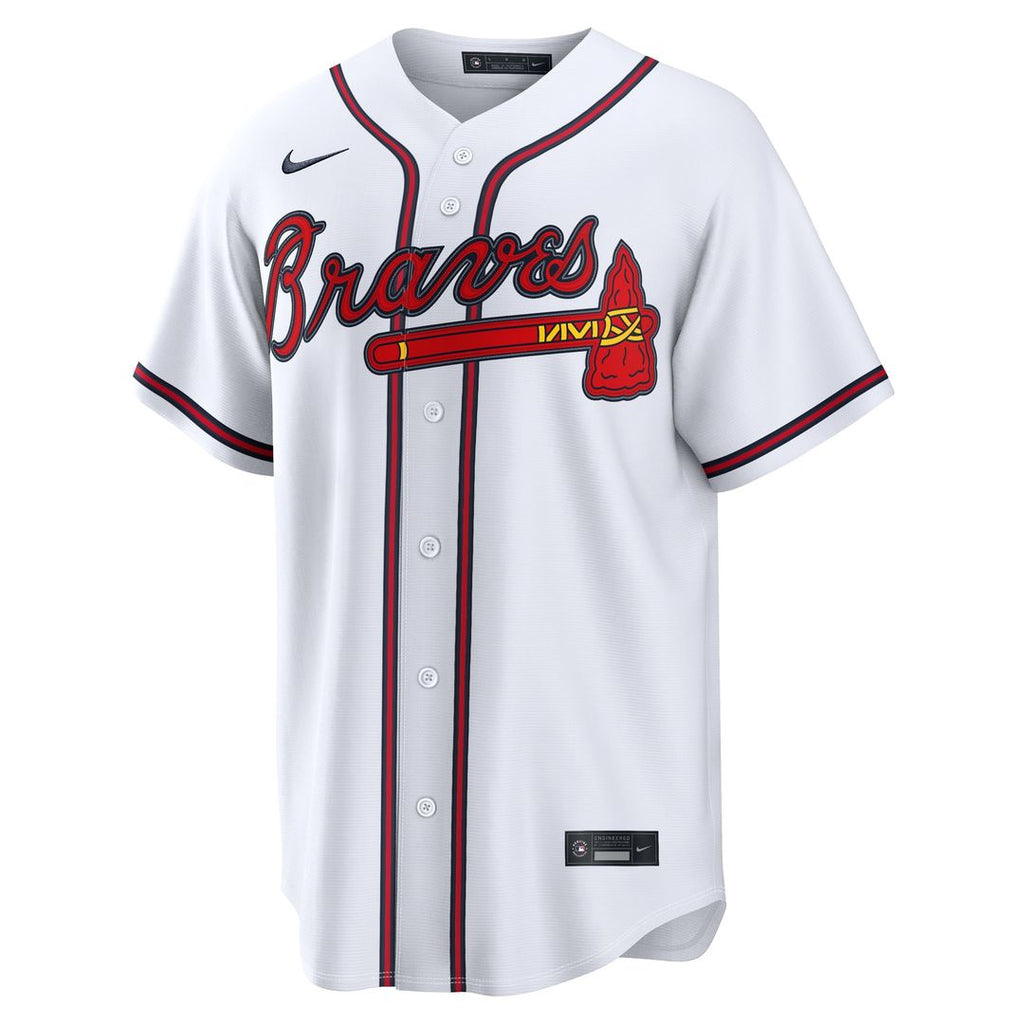 Men's Atlanta Braves Austin Riley White Home Replica MLB Baseball Jersey - view 2