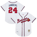 Men's Atlanta Braves Deion Sanders White Cooperstown Collection 1992 MLB Baseball Jersey - view 1