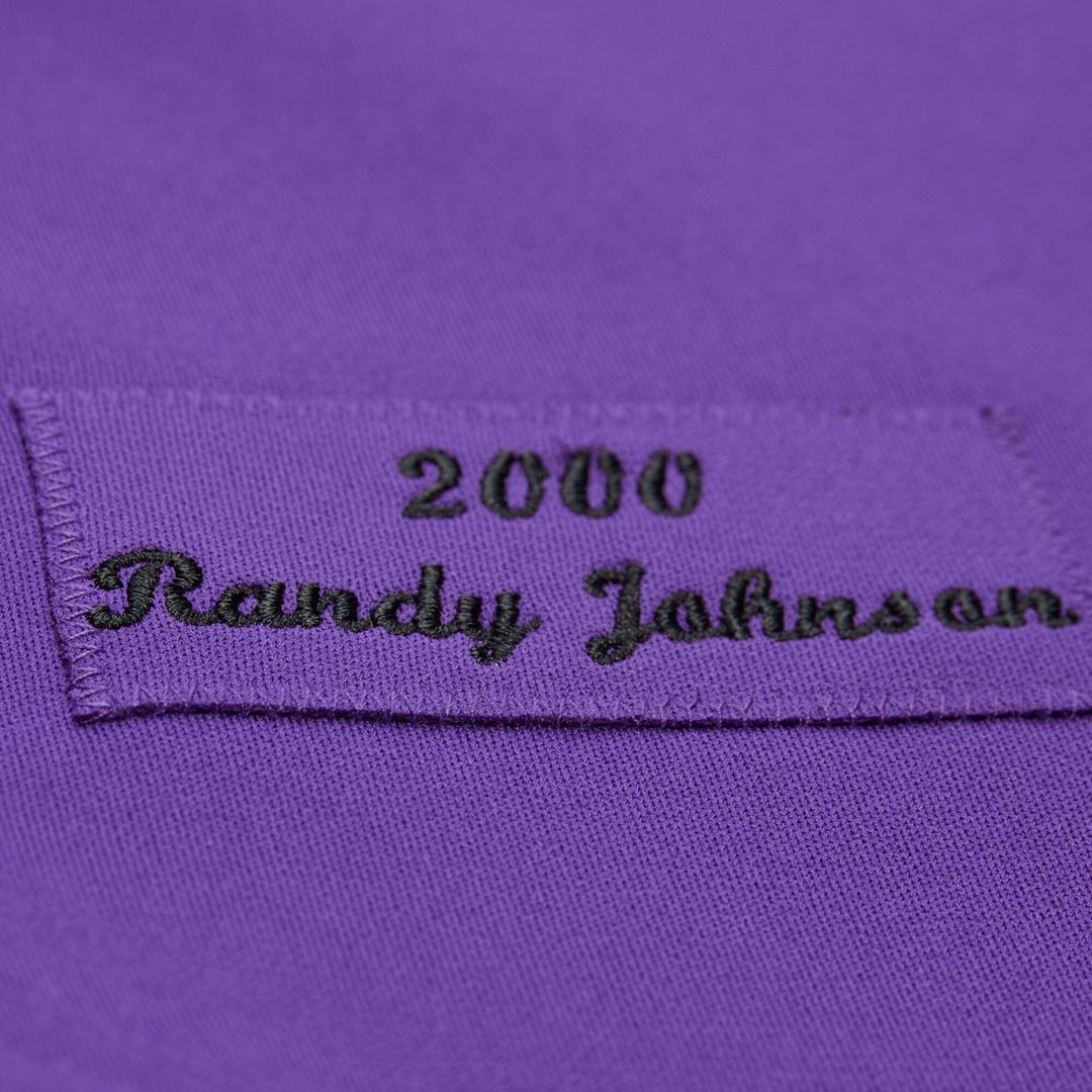 Men's Arizona Diamondbacks Randy Johnson Purple 2000 Throwback MLB Baseball Jersey - view 5