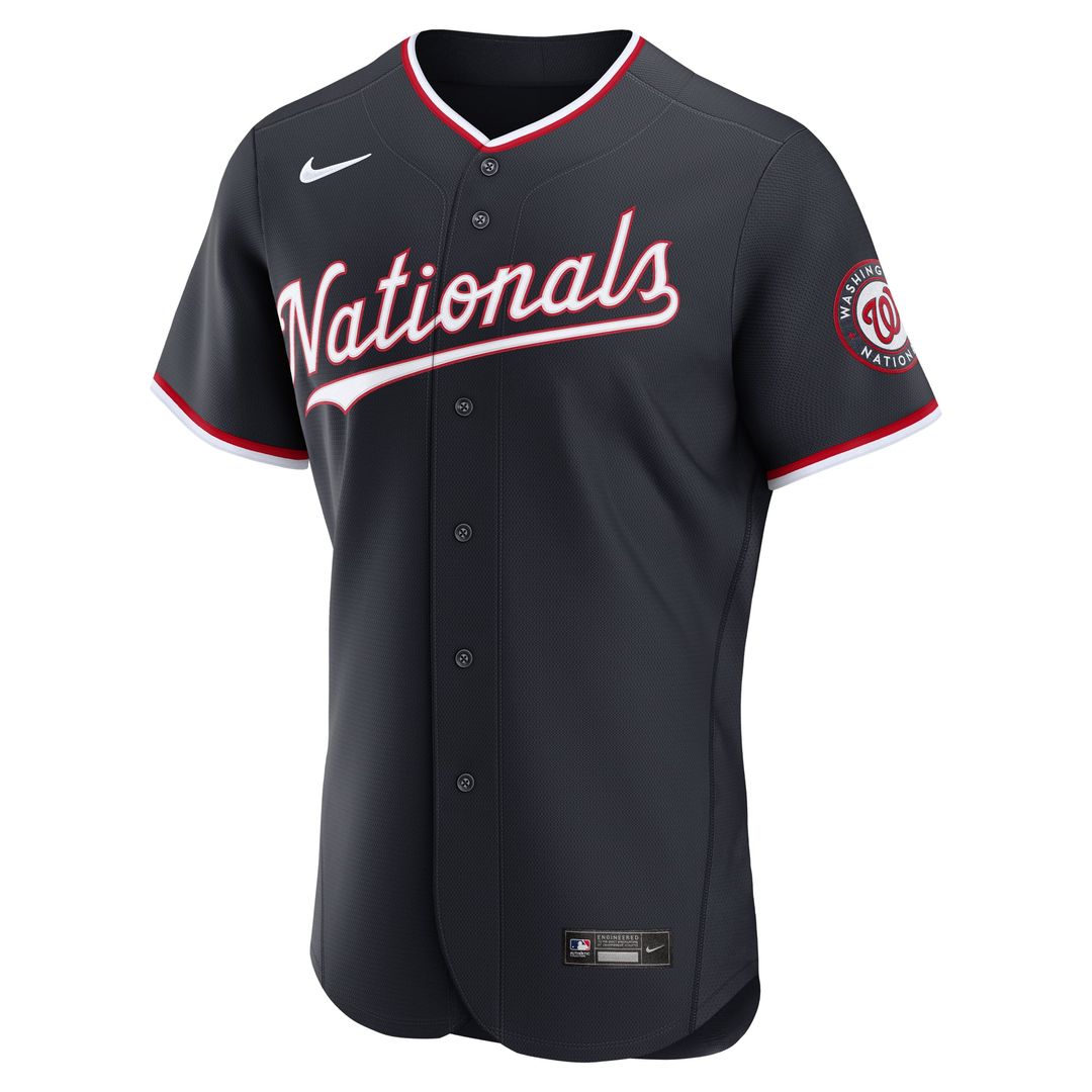 Men's Washington Nationals Navy Alternate MLB Baseball Jersey - view 2