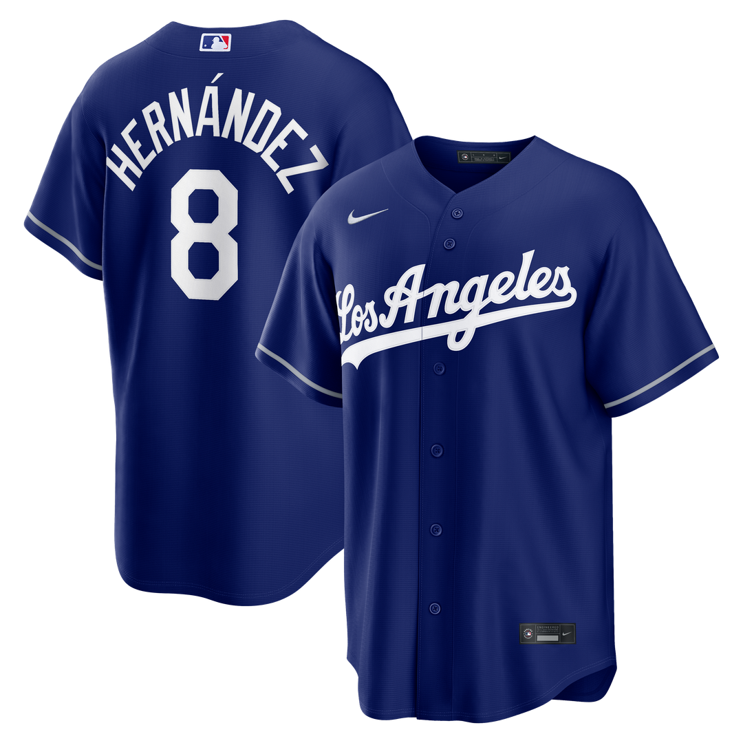 Men's Los Angeles Dodgers Enrique Hernández Royal Alternate Replica MLB Baseball Jersey - view 7
