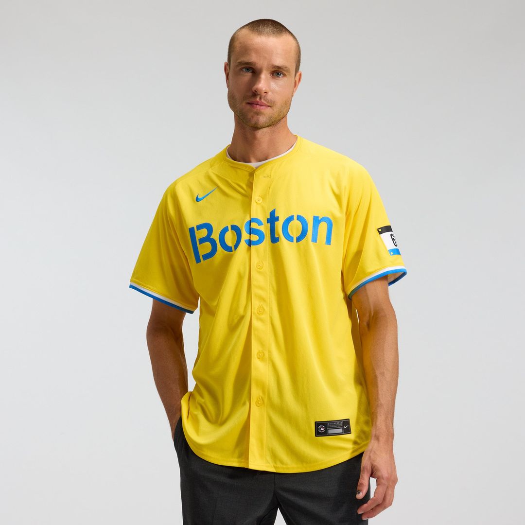 Men's Boston Red Sox Gold City Connect Limited MLB Baseball Jersey - view 1