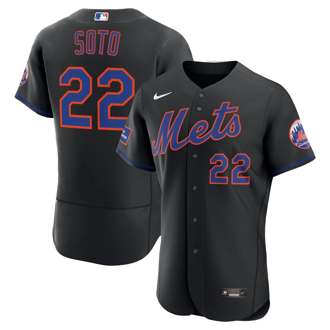 Men's New York Mets Juan Soto White Home Sponsor Patch MLB Baseball Jersey - view 7