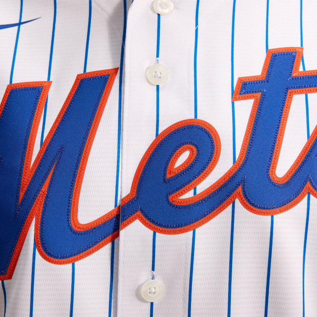 Men's New York Mets White Home Replica MLB Baseball Jersey - view 11