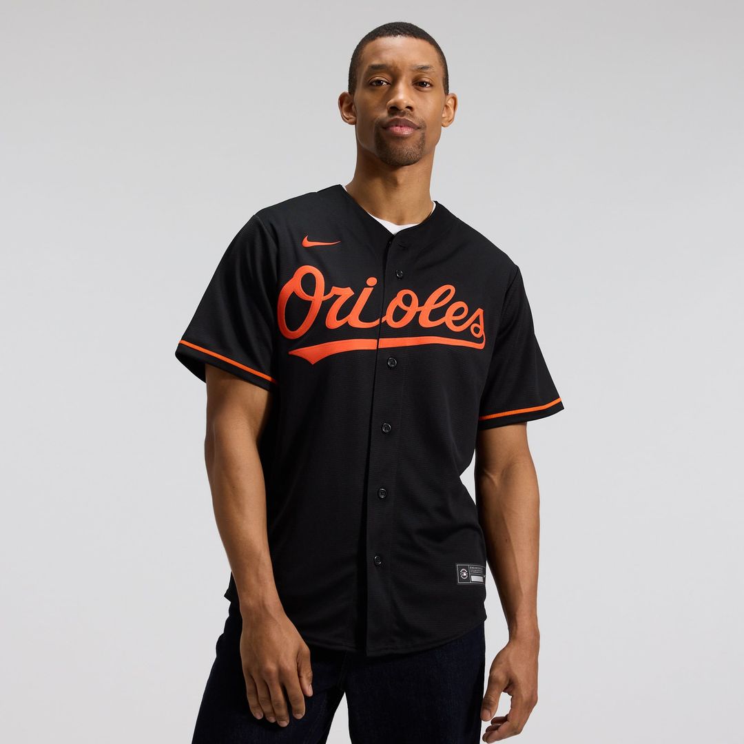 Men's Baltimore Orioles Black Alternate Replica MLB Baseball Jersey - view 1