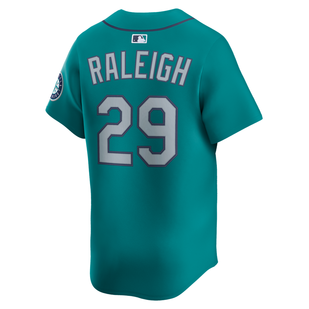 Men's Seattle Mariners Cal Raleigh Teal Alternate Limited MLB Baseball Jersey - view 8