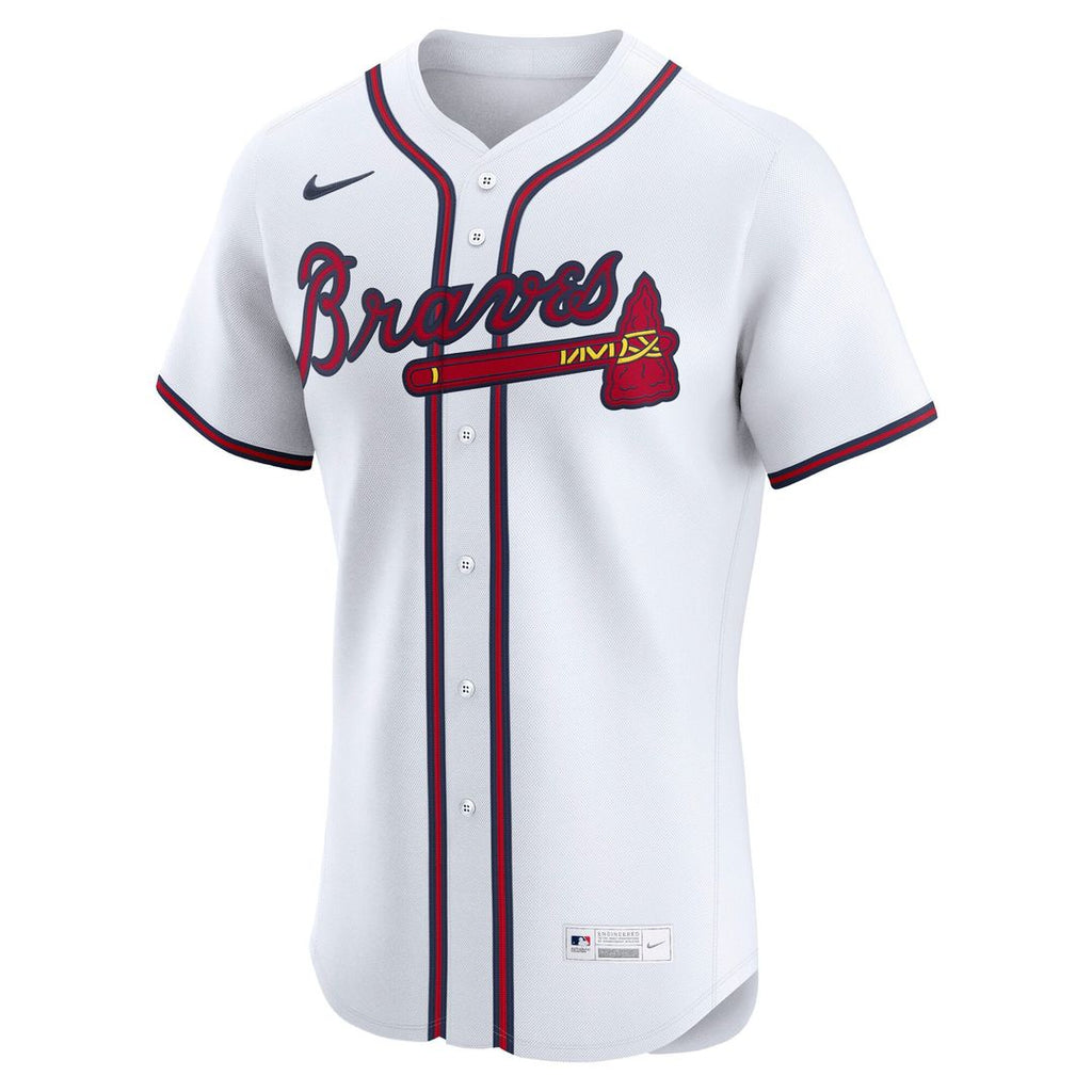 Men's Atlanta Braves Matt Olson White Home Elite MLB Baseball Jersey - view 2