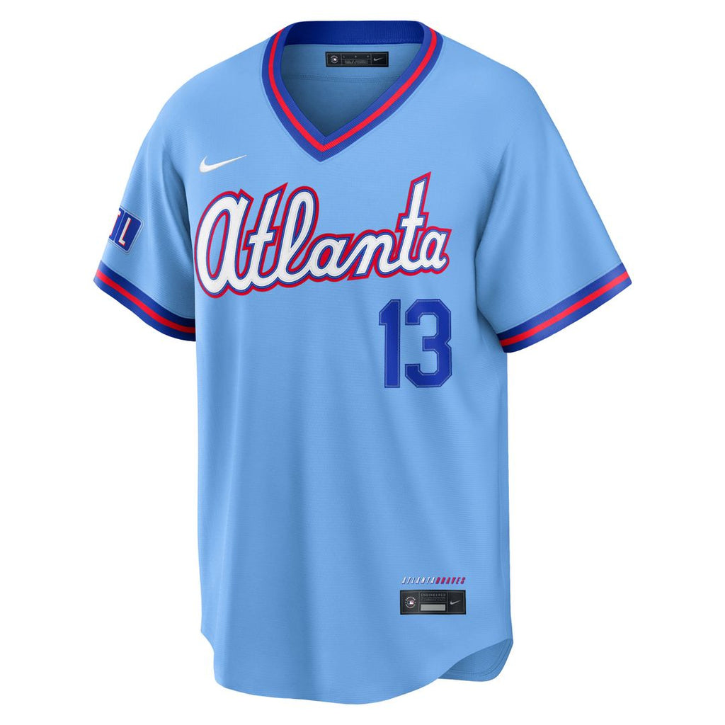 Men's Atlanta Braves Ronald Acuña Jr. Powder Blue 2026 City Connect Stadium MLB Baseball Jersey - view 2