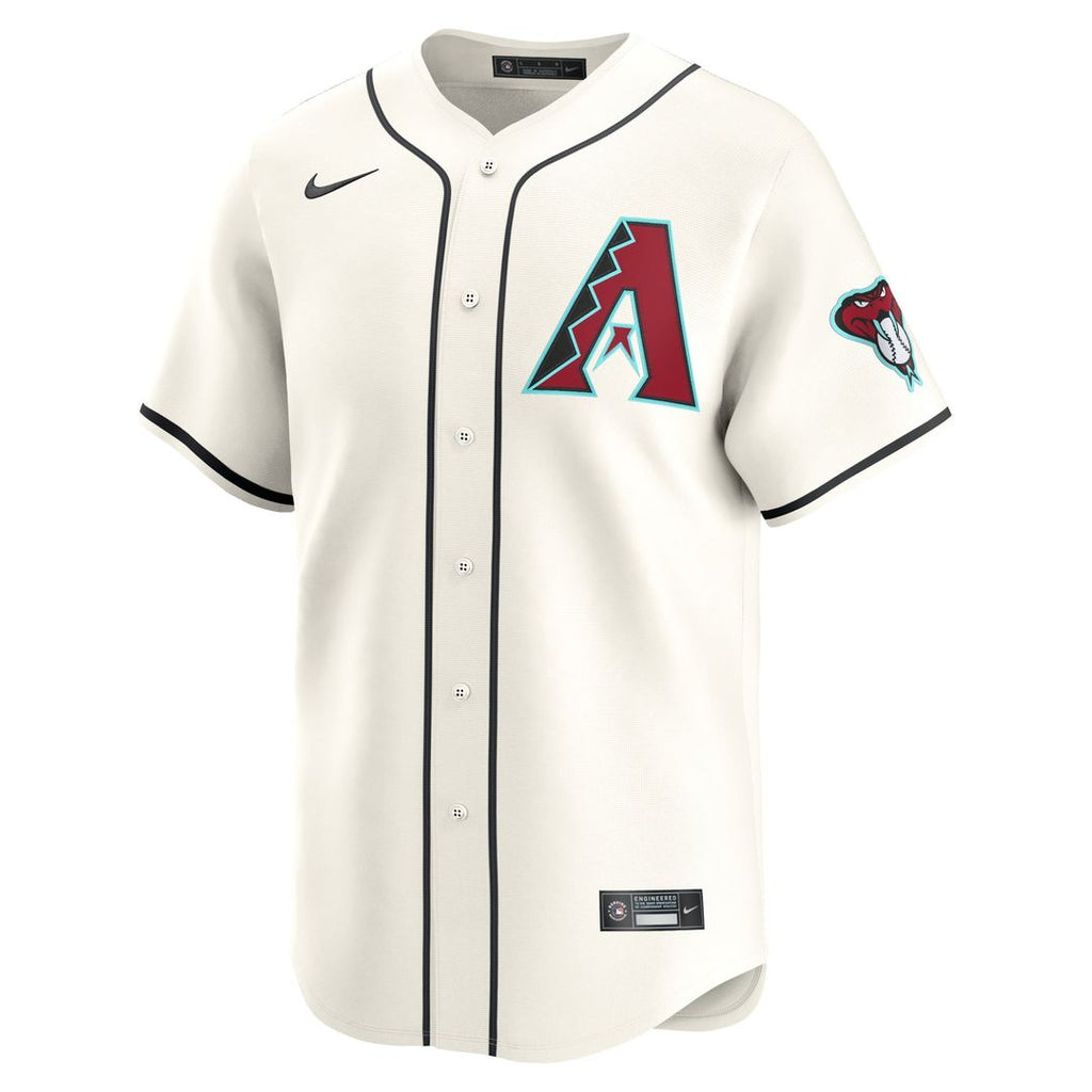 Men's Arizona Diamondbacks Corbin Carroll White Home Limited MLB Baseball Jersey - view 2