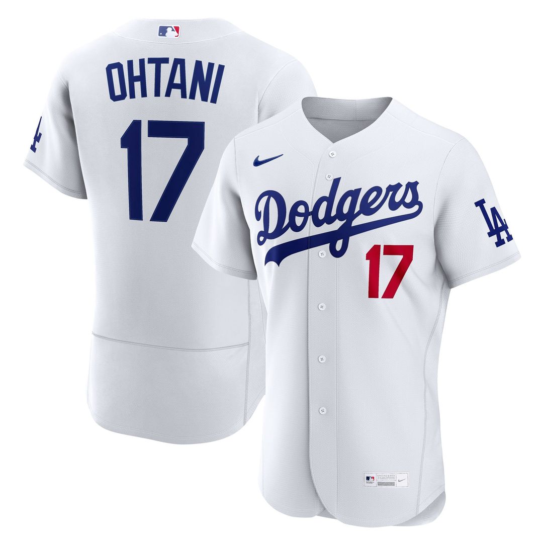 Men's Los Angeles Dodgers Shohei Ohtani White Home MLB Baseball Jersey - view 1