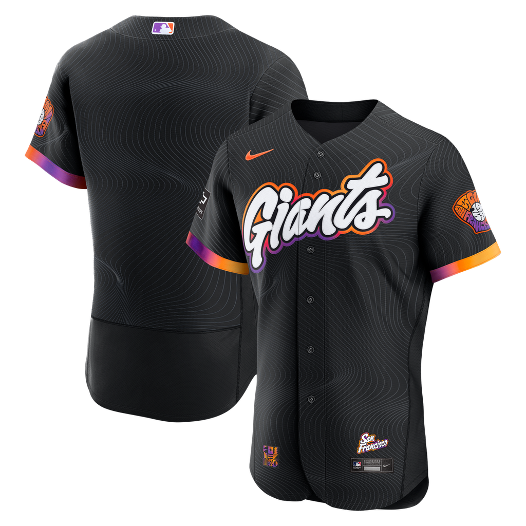 Men's San Francisco Giants Anthracite City Connect Sponsor Patch MLB Baseball Jersey - view 1
