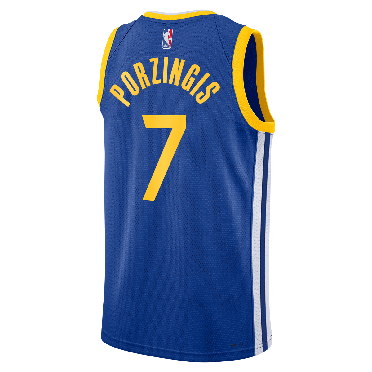Unisex Kristaps Porziņģis Golden State Warriors Icon Edition Swingman NBA Basketball Jersey - Royal - view 4