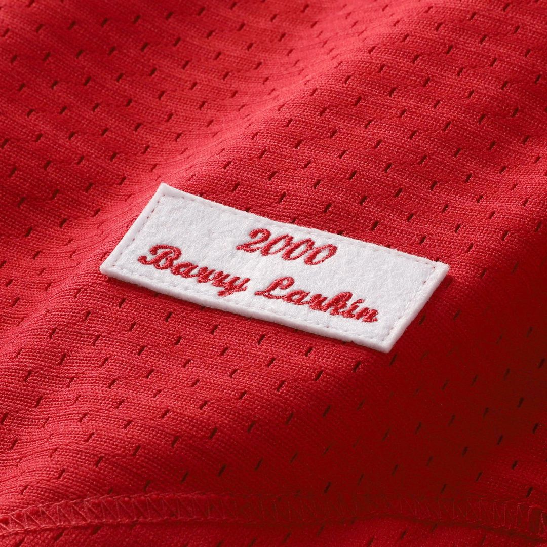 Men's Cincinnati Reds Barry Larkin Black Cooperstown Collection Mesh Batting Practice Button-Up MLB Baseball Jersey - view 21