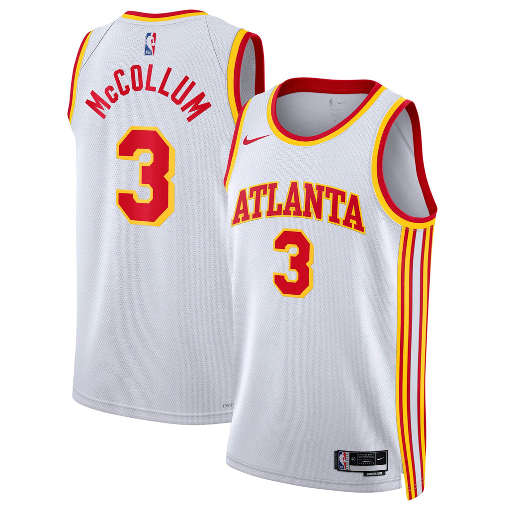 Unisex CJ McCollum Atlanta Hawks Association Edition Swingman NBA Basketball Jersey - White - view 1