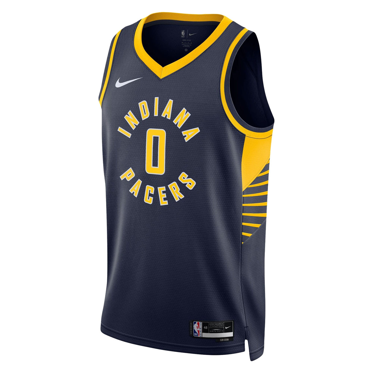 Unisex Indiana Pacers Icon NBA Basketball Jersey - Haliburton 0 - view 3