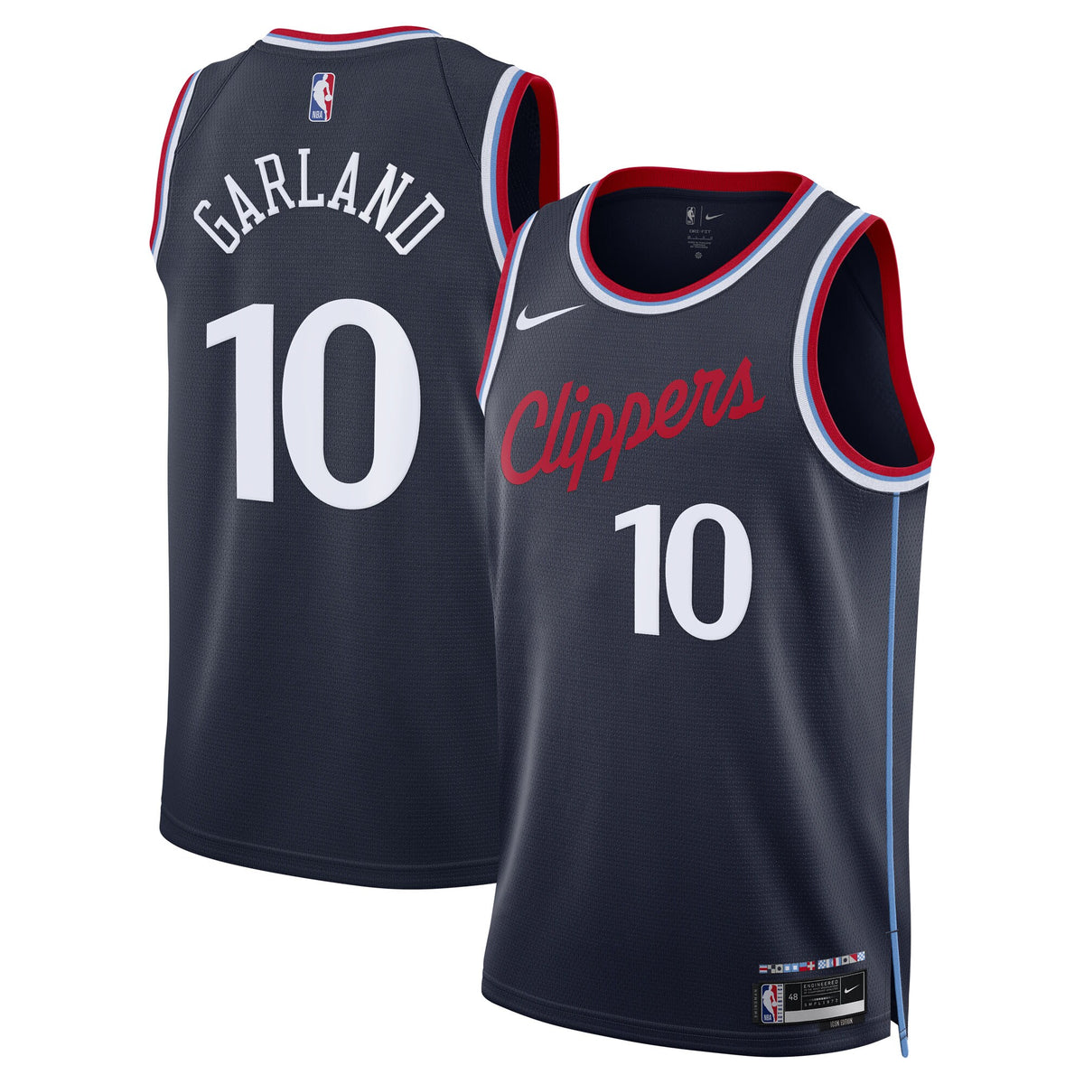 Unisex Darius Garland Los Angeles Clippers Icon Edition Swingman NBA Basketball Jersey - Navy - view 2