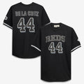 Men's Cincinnati Reds Elly De La Cruz Black/White Big & Tall Heavyweight Mesh MLB Baseball Jersey - view 1