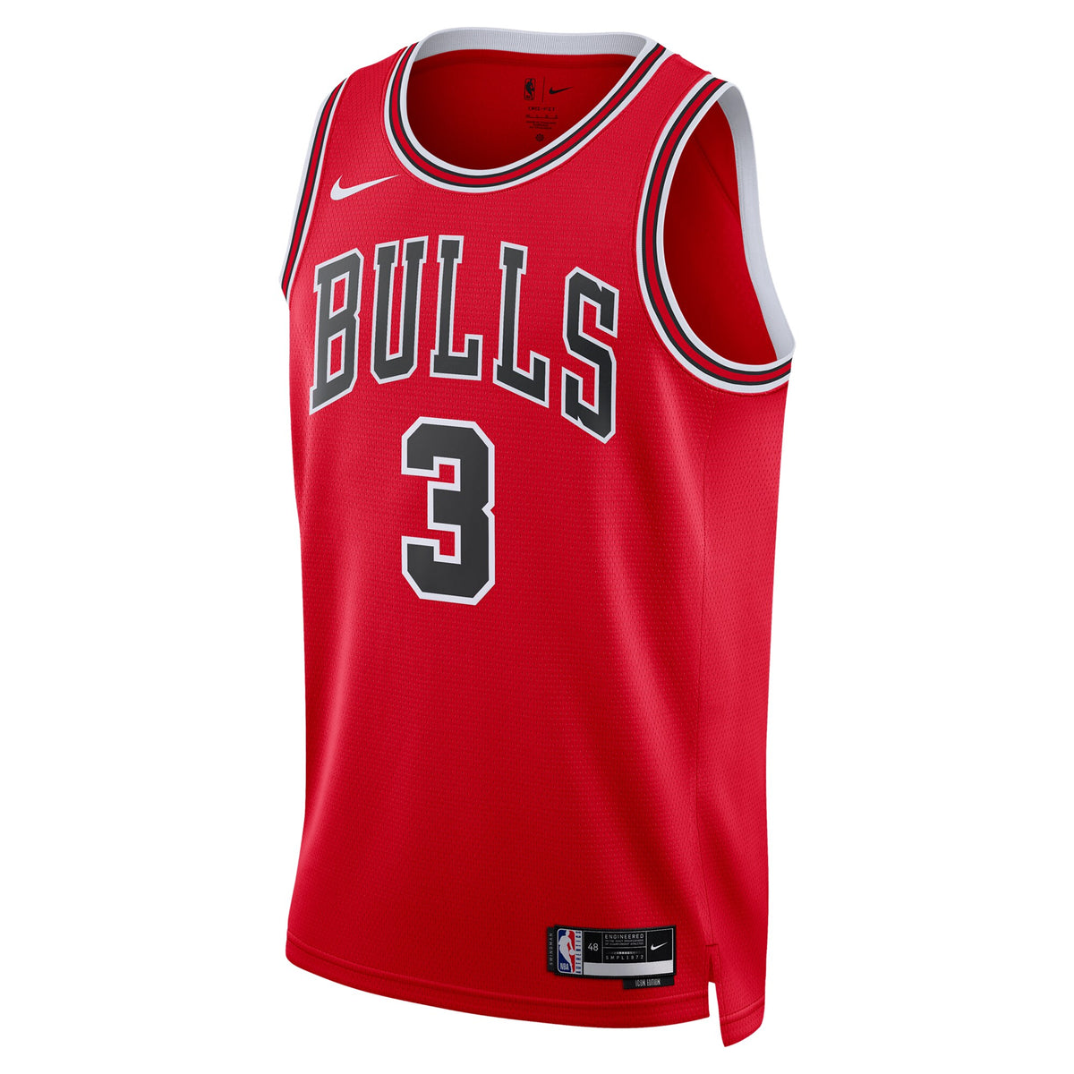Unisex Josh Giddey Chicago Bulls Icon Edition Swingman NBA Basketball Jersey - Red - view 3