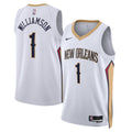 Unisex Zion Williamson New Orleans Pelicans Association Edition Swingman NBA Basketball Jersey - White - view 1