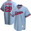 Men's Minnesota Twins Rod Carew Light Blue Road Cooperstown Collection MLB Baseball Jersey - view 1