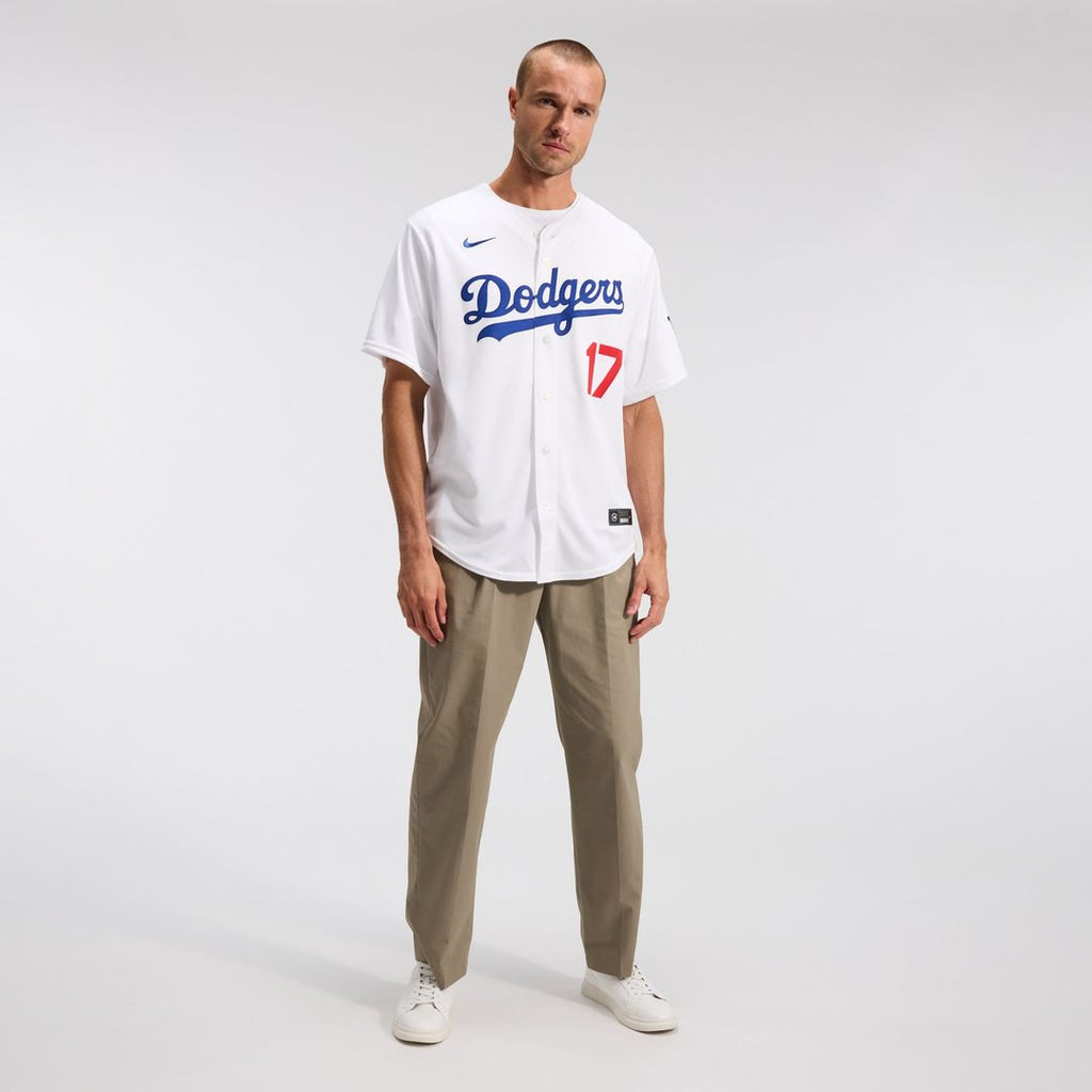 Men's Los Angeles Dodgers Shohei Ohtani White Home Stadium MLB Baseball Jersey - view 5