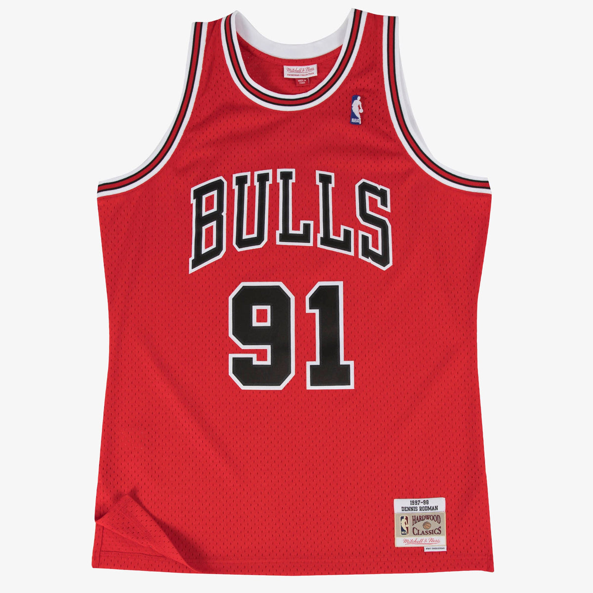 Men's Chicago Bulls Swingman NBA Basketball Jersey Road Dennis Rodman 1997-98 - view 2