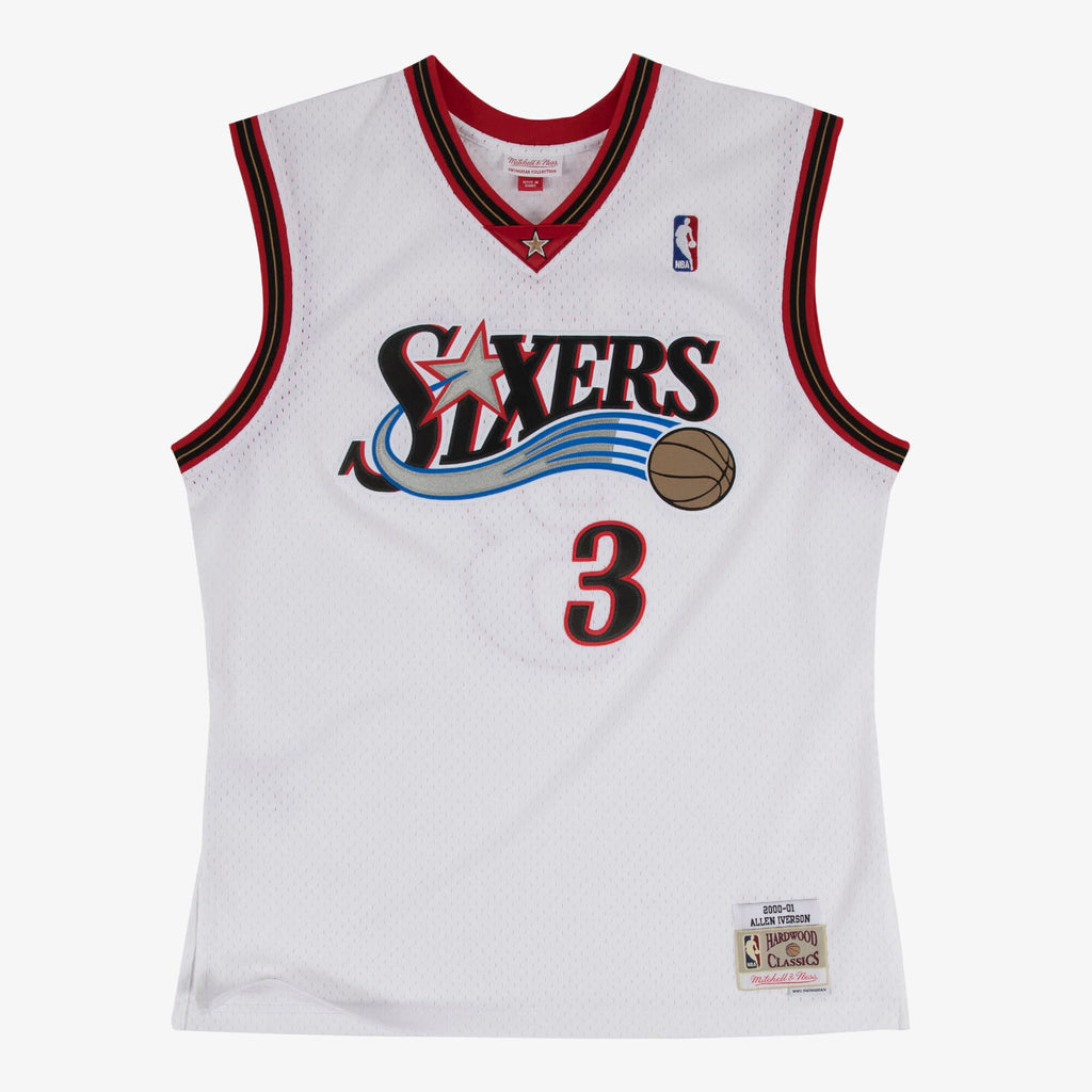 Men's Philadelphia 76ers Swingman NBA Basketball Jersey Home Allen Iverson 2000-01 - view 2