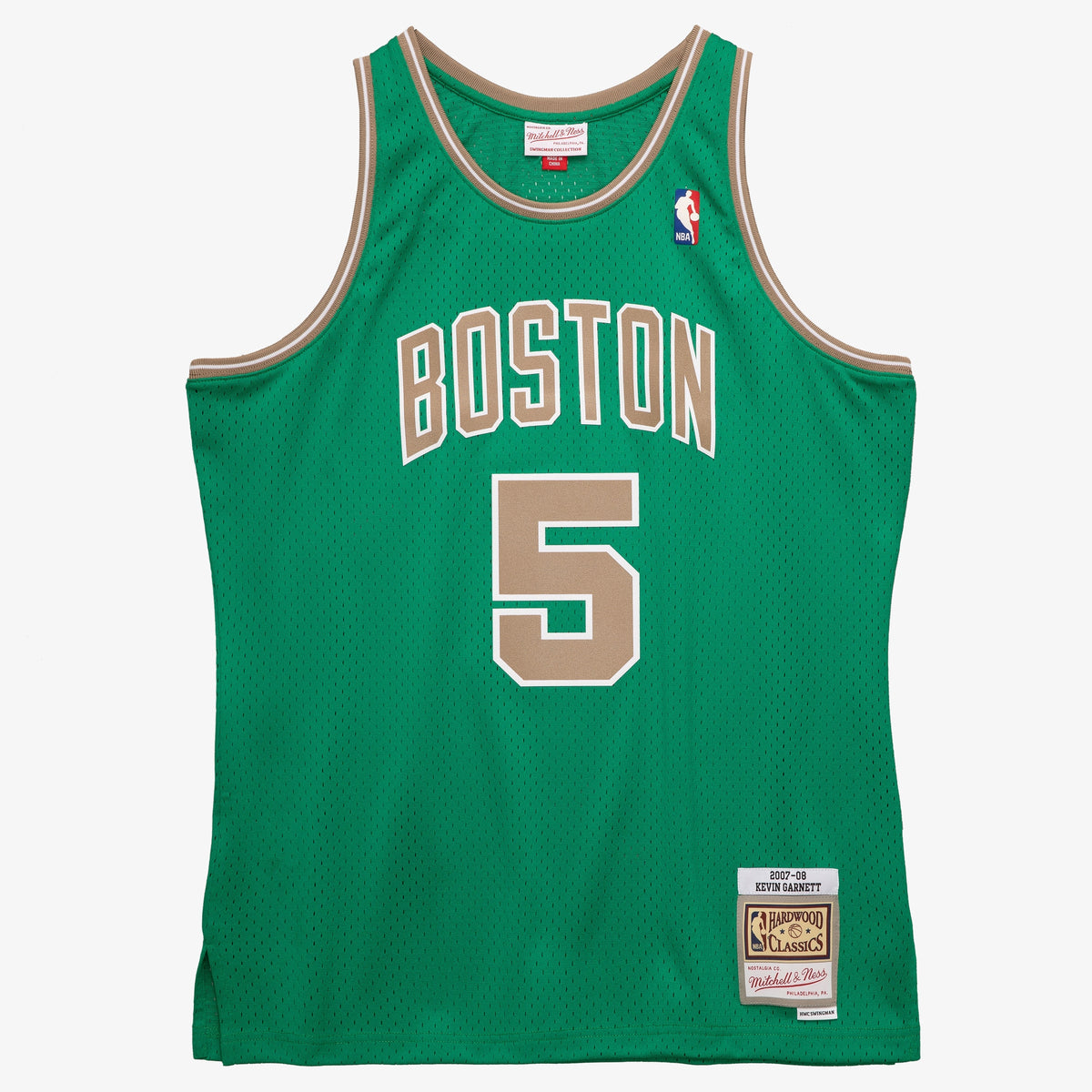 Men's Boston Celtics Kevin Garnett 2007 Swingman NBA Basketball Jersey - Kelly Green - view 3