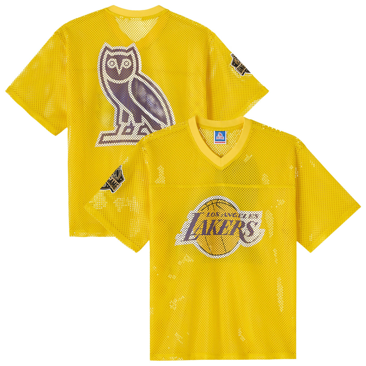 Men's Los Angeles Lakers X Mesh Football NBA Basketball Jersey - view 1