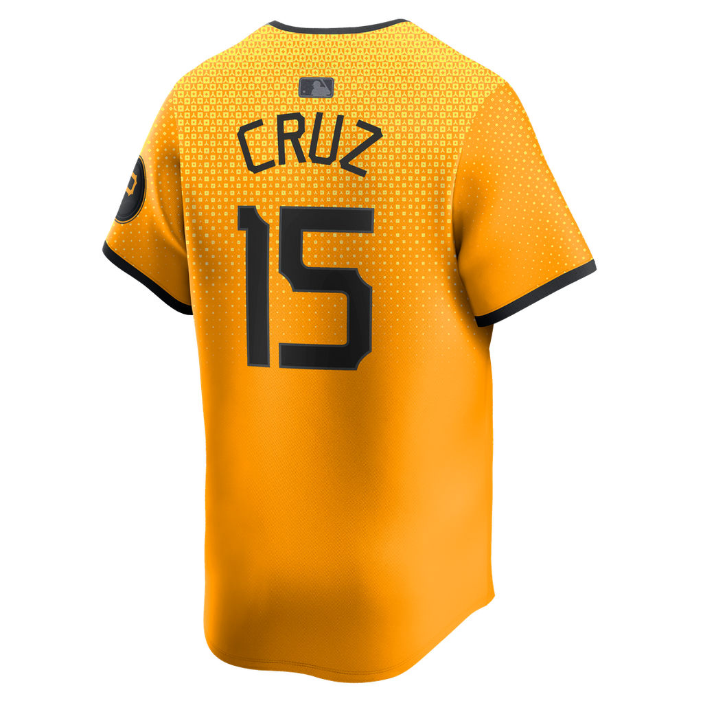 Men's Pittsburgh Pirates Oneil Cruz Gold City Connect Limited MLB Baseball Jersey - view 3